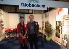 Esl Paesmans en Koen Quaghebeur van Globachem, zij zijn 3e geworden bij de Fructura award met Atilla