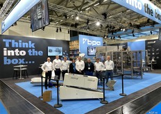 Op de stand van BPA. De desbetreffende namen van link naar rechts: Bernd Neuberger, Vincent Kirby, Hans Verhoeff, Karin van Staveren, Anne de Geus, Jos van Oekel, Juergen Lambert en Aldrin Saarloos