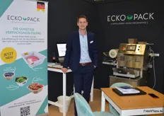 Marcel Lewerenz van het jonge bedrijf Ecko-Pack GmbH. Het bedrijf ontwikkelt individueel bedrukbare en duurzame AGF-punnets met een minimaal plastic-aandeel. 