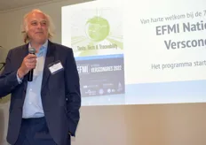 Program Director van EFMI Koen Hazewinkel was de dagvoorzitter van het EFMI Nationale Verscongres 2022 met als thema: Taste, Tech & Tracebility