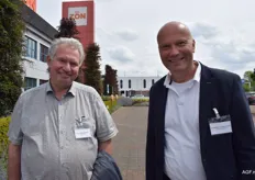 Harm Valckx (Berry Packing Services) en Marcel Denecke (van Kempen Koudetchniek)