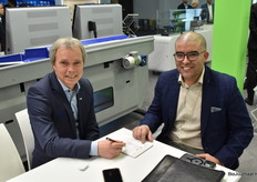 Efrain Saucedo van EFF Logistics kwamen we tegen bij Evert-Jan Wassink van Sorma Benelux, goeie zaken!