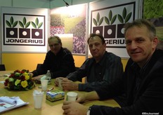 Vlnr Wim Huijgens, Thijs Koning en Herman Boon van Jongerius.