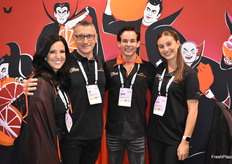 Sandra Fabris, Alf Fabris, Daniel Newport en Bella Fabris van Pinnacle Fresh.