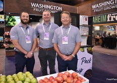Broc Arndt, Jason Fonfara en Steve Smith van Washington Fruit Growers.