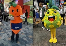 De mascottes waren dit jaar moeilijk te missen op de beurs.