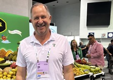 Jim Beagle van Grapery liep over de beursvloer.