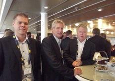 Fred Compeer, Jack Kloosterboer (Kloosterboer) en Yntze Buitenwerf van Seatrade.