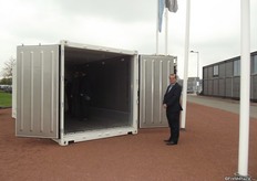 De voordelen van de nieuwe container is volgens Paul Otter van Denso het lage energieverbruik door twee roterende compressoren.