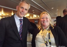 Tom Anneberg -Yusen Logistics met Kaia Bjerre van de Ven - Maersk.