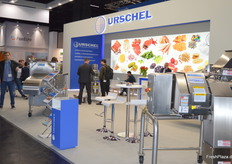 Een drukte van beland op de stand van Urschel.