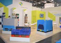 Op de stand van Schoeller Allibert. 