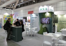 Ook ICEA, het instituut voor ethische en milieucertificering, nam deel aan de beurs.