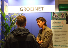 Groeinet was ook op de beurs aanwezig om haar diensten te promoten.