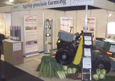 Agritip had verschillende groenten uitgestald in haar stand.