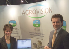 Teunie Brons en Arjan Klein van Agrovision.