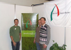 Geert Kuypers, Dave Duijf en William Joosten van het Nederlands Agrarisch Jongeren Kontakt.