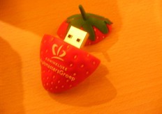 De Koninklijke Fruitmasters Groep is voor een snelle uitwisseling van gegevens, met de USB-stick