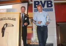 Sjoerd Smits van Hortinova na afloop van zijn lezing over sapmeting