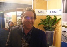 Jan Kester van Kester Uitzendbureau in de stand van Peter Dekker Installaties