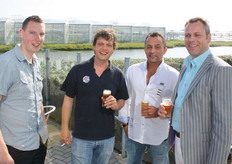 Rene van Zaltbommel, Philip van Antwerpen, Edwin de la Combé en Sjaak Melissant