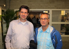 Markus Huurman en Roger Boer van Koppert Biological Systems kwamen samen een kijkje nemen op de beurs