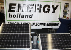 Veel aandacht voor zonne-energie op de beurs. Hier bij Energy Holland