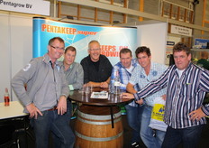 Tuinders poseren even in de stand van Pentakeep