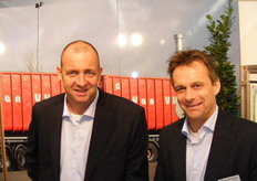 Reinier Loozekoot (de Milieu Express) en Johan van Paassen (Van Vliet Contrans)