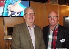 Bas Lagerwerf en Freek Steenks samen in een stand