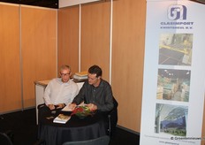 Andre Patijn en Lucien Kntetemann van Glasimport Kwintsheul