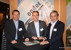 De collega's van Onder Glas: Roger Abbenhuijs en Wouter en Henk van Esch