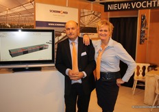 Carl en Louise van SchermNed, waar je kon sjoelen in de stand