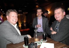 John Witkamp (Vd Valk & De Groot), Ronald Grootscholten (Florpartners) en Cor Bouman van ABC Westland