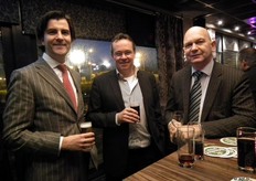 Chris Meijers van ABN Amro, Herwi Rijsdijk en Adri van Denderen van ABN Amro