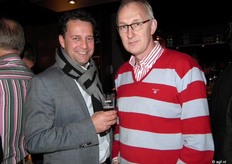 Marco Vijverberg van Euro West en Wim Tanke van Tanke Transport