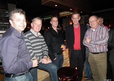 Pierre Grootscholten, Jan van Heijningen van Eminent, Barry van der Lans van Final Select, Johan Leerdam en Peter Schoemaker van Valstar Holland