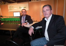 En eindelijk op de foto: Frank Warnaar van Total Systems en Jan Botman van Inflatable Growing Systems