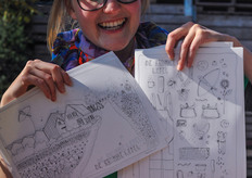 Sietske Ridders maakte deze Kromme Lepel kleurplaten.