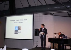 De avond werd geopend met een speech van Jochem Wolthuis...