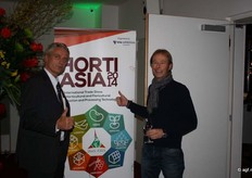 Gerhard Leeuwenburgh (VNU Exhibitions Asia Pacific) en Pieter Jan Robbemont (Geerlofs).