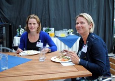 Cindy Van Rijswick, Rabobank, en Saskia Zeilstra, AGF Trendcafe