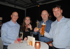 Bert de Zeeuw, Marjolein Donk (AGF.nl) Boudewijn van der Graaf en Frank Nispeling van HSF.