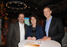 Anthony Barbieri (PMA), Wilma van den Oever (Frugi Venta) en Richard Owen (PMA).