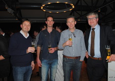 Johan den Engelse (Frug I Com), Erik Goesten (Goesten en Opdam accountancy), Joost van Uiterd (Uiterd Aardbeien) en Erik Pullen (Rabobank)