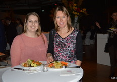 Gill McShane en Linda Bloomfield van Freshfel.