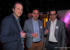 Tino Michiels (Weyers), Maarten van der Leeden (Rijk Zwaan) en Roel Suminski (Weyers)