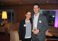 Dominique Caron, van het organiserende evenementenbureau Rocket Fuel Events en Patrick van Schetsen, Purple Pride