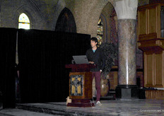 Daarna sprak Rob Moerkens van Proeftuin Hoogstraten over LED in tomaat.