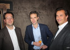 Martijn van Andel van Jem-ID, Ronald Grootscholten van Florpartners en Eric de Winter van De Winter Logistics